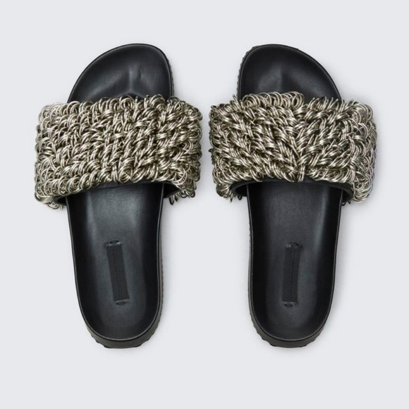 ❌SOLD❌Alexander Wang's black leather sandals - Picture 2 of 7